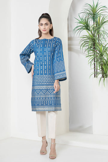 Bonanza Satrangi Blue Jacquard Kurti Jss221p02 Eid Pret 2022 Online Shopping